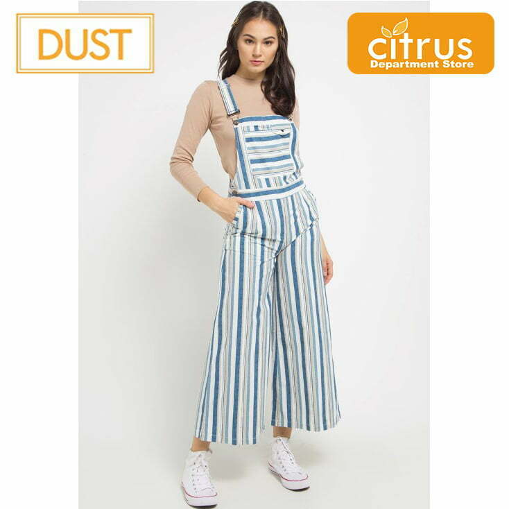  Baju Wanita Jumpsuit Dust 4707 Warna Biru Putih Citrus 