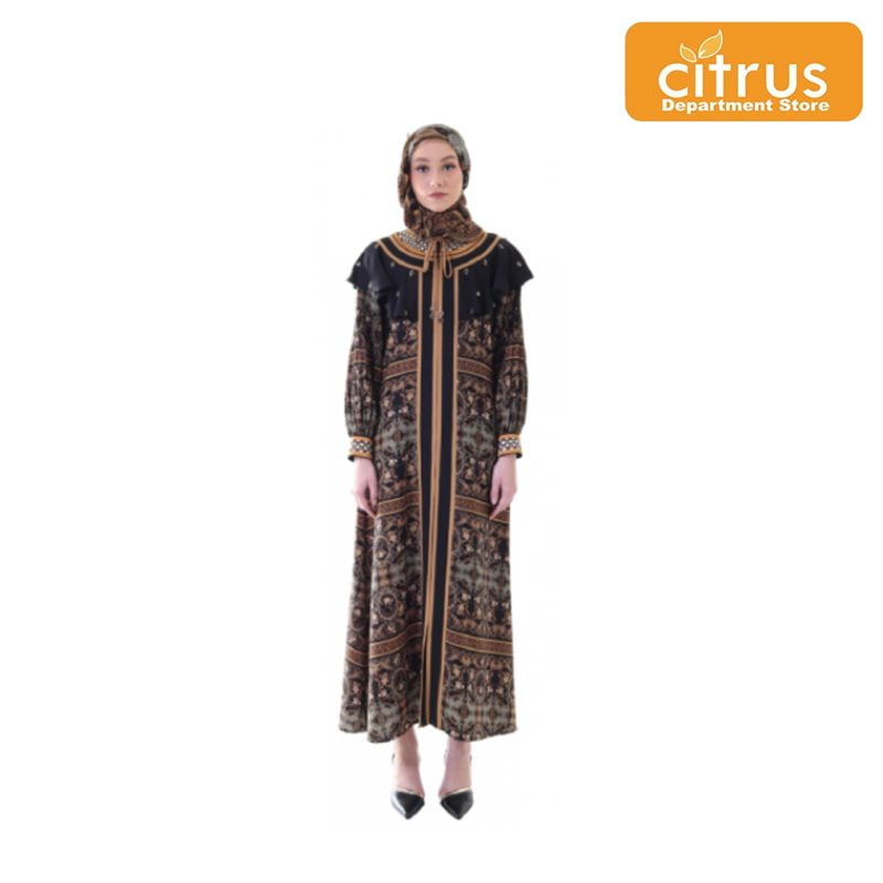 Hikmat A1122 Baju Muslim Abaya Wanita Warna Black Citrus Department Store